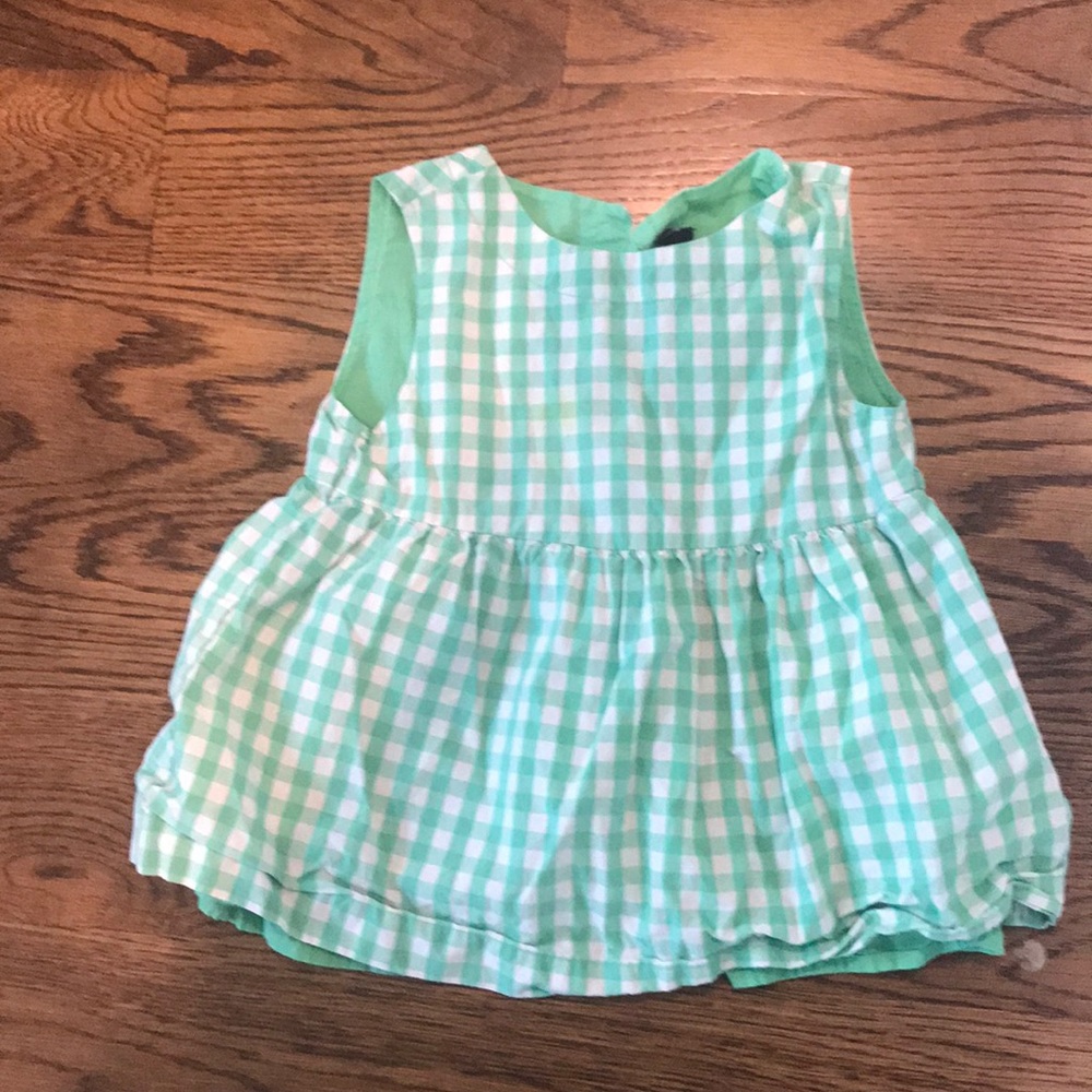 Green and white shirt check shirt